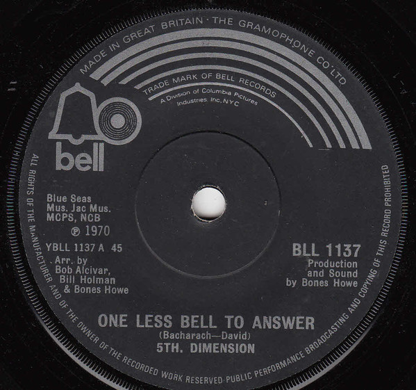 5th. Dimension* One Less Bell To Answer