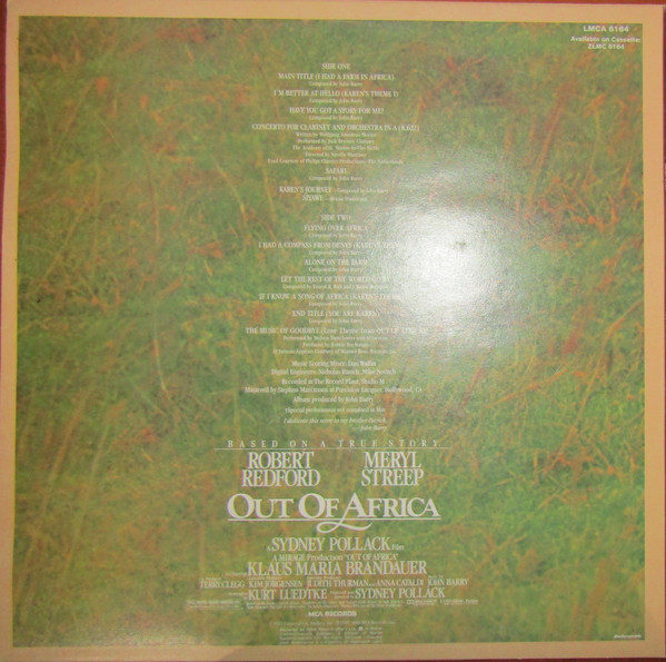 out of africa soundtrack expanded by john barry